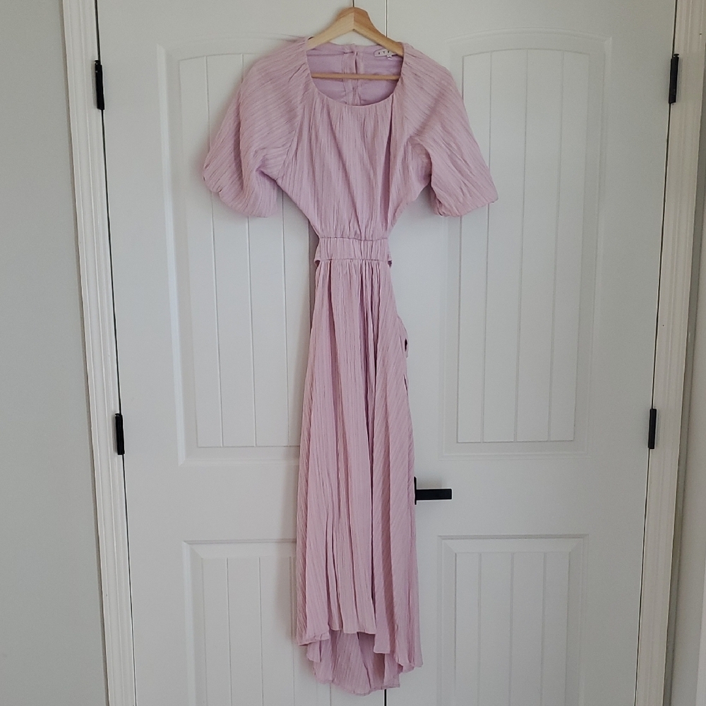 Pink dress with cut out detail